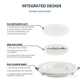 Luz de panel empotrado LED de plástico blanco ERP